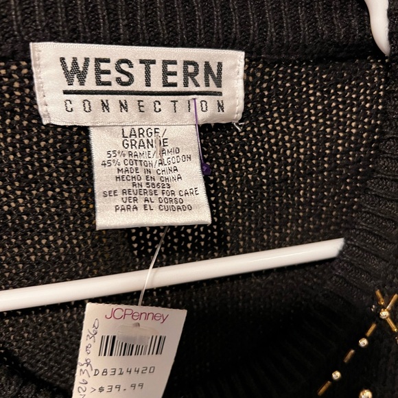 NWT GORGEOUS vintage Western Connection sweater - Picture 3 of 5